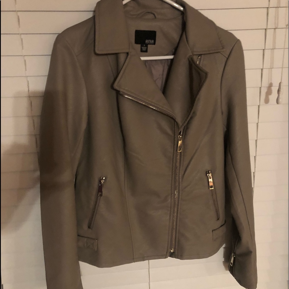 Faux Leather Jacket by A.N.A